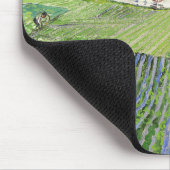 Vincent van Gogh - Landschaft mit Kutsche & Zug Mousepad (Ecke)