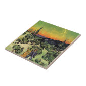 Vincent Van Gogh - Landschaft mit paare Fine Art Fliese (Seite)