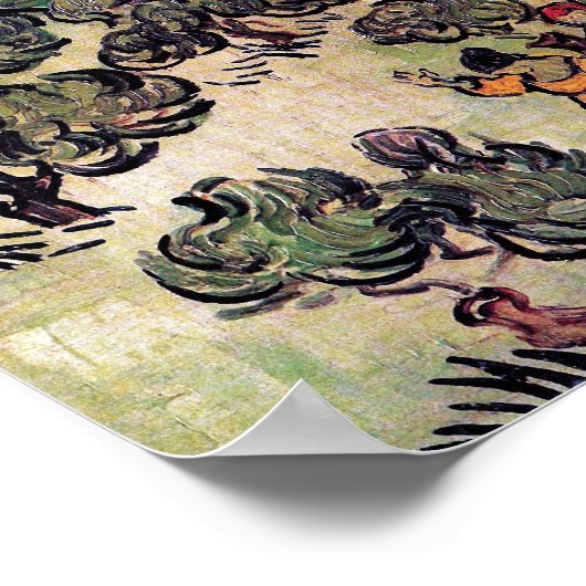 Vincent Van Gogh - Landschaft mit paare Fine Art Poster (Ecke)