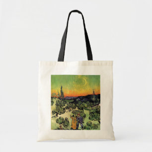 Vincent Van Gogh - Landschaft mit paare Fine Art Tragetasche