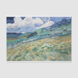 Vincent van Gogh, Landschaft von Saint-Rémy (1889) Seidenpapier