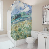 Vincent Van Gogh - Landschaft von Saint-Remy Duschvorhang (Beispiel)