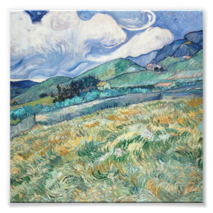 Vincent Van Gogh - Landschaft von Saint-Remy Fotodruck