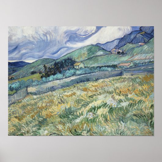 Vincent Van Gogh - Landschaft von Saint-Remy Poster (Vorne)