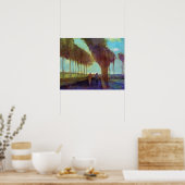 Vincent Van Gogh - Landstraße mit zwei Zahlen Poster (Küche)