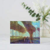 Vincent Van Gogh - Landstraße mit zwei Zahlen Postkarte (Stehend Vorderseite)