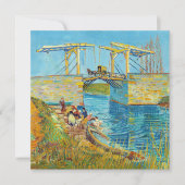 Vincent van Gogh - Langlois Bridge bei Arles #1 Einladung (Vorderseite)