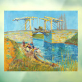 Vincent van Gogh - Langlois Bridge bei Arles #1 Fensteraufkleber (Blatt 3)