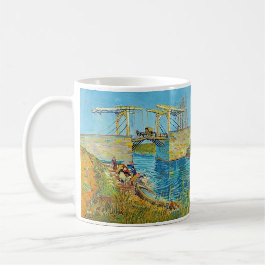 Vincent van Gogh - Langlois Bridge bei Arles #1 Kaffeetasse (Links)