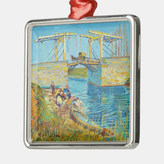 Vincent van Gogh - Langlois Bridge bei Arles #1 Ornament Aus Metall (Links)