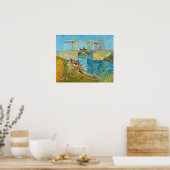 Vincent van Gogh - Langlois Bridge bei Arles #1 Poster (Küche)