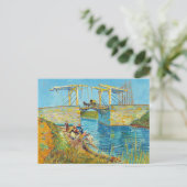 Vincent van Gogh - Langlois Bridge bei Arles #1 Postkarte (Stehend Vorderseite)