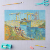 Vincent van Gogh - Langlois Bridge bei Arles #1 Seidenpapier (Basteln)