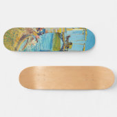 Vincent van Gogh - Langlois Bridge bei Arles #1 Skateboard (Horizontal)