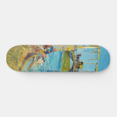 Vincent van Gogh - Langlois Bridge bei Arles #1 Skateboard (Horizontal)