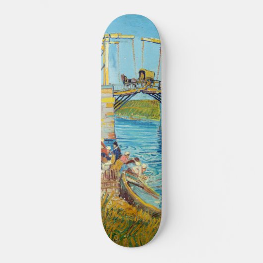 Vincent van Gogh - Langlois Bridge bei Arles #1 Skateboard (Vorderseite)