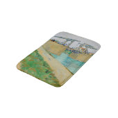 Vincent van Gogh - Langlois Bridge bei Arles #2 Badematte (Schrägansicht)