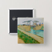 Vincent van Gogh - Langlois Bridge bei Arles #2 Button (Vorne & Hinten)