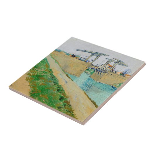 Vincent van Gogh - Langlois Bridge bei Arles #2 Fliese (Seite)