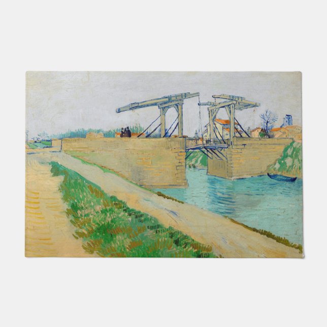 Vincent van Gogh - Langlois Bridge bei Arles #2 Fußmatte (Vorderseite)