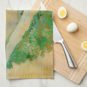 Vincent van Gogh - Langlois Bridge bei Arles #2 Geschirrtuch (Viertel Falte)