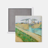 Vincent van Gogh - Langlois Bridge bei Arles #2 Magnet (Vorderseite/Rückseite)