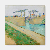 Vincent van Gogh - Langlois Bridge bei Arles #2 Magnet (Vorne)