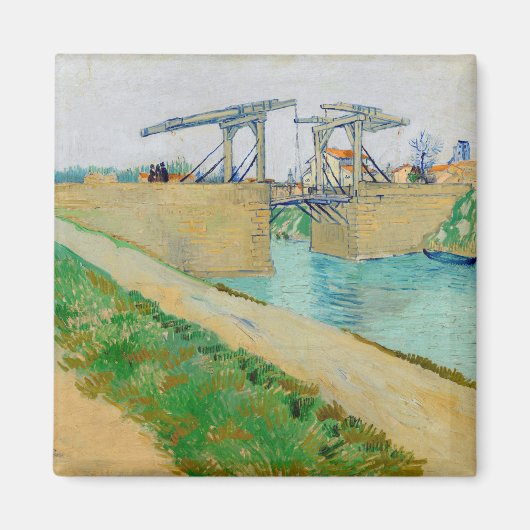 Vincent van Gogh - Langlois Bridge bei Arles #2 Magnet (Vorne)
