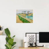 Vincent van Gogh - Langlois Bridge bei Arles #2 Poster (Heimbüro)