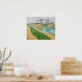 Vincent van Gogh - Langlois Bridge bei Arles #2 Poster (Küche)