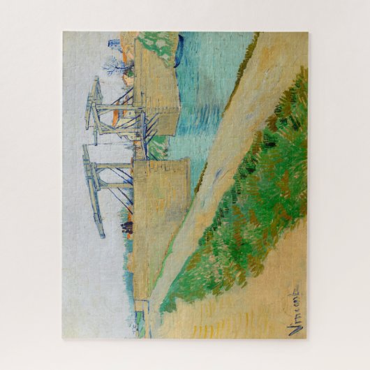 Vincent van Gogh - Langlois Bridge bei Arles #2 Puzzle (Vertikal)