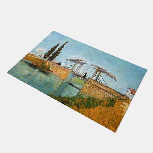 Vincent van Gogh - Langlois Bridge bei Arles #3 Fußmatte (Schrägansicht)