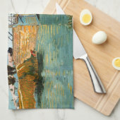 Vincent van Gogh - Langlois Bridge bei Arles #3 Geschirrtuch (Viertel Falte)