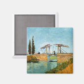Vincent van Gogh - Langlois Bridge bei Arles #3 Magnet (Vorderseite/Rückseite)