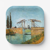 Vincent van Gogh - Langlois Bridge bei Arles #3 Pappteller (Vorderseite)