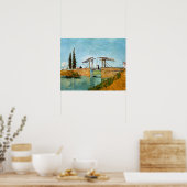 Vincent van Gogh - Langlois Bridge bei Arles #3 Poster (Küche)