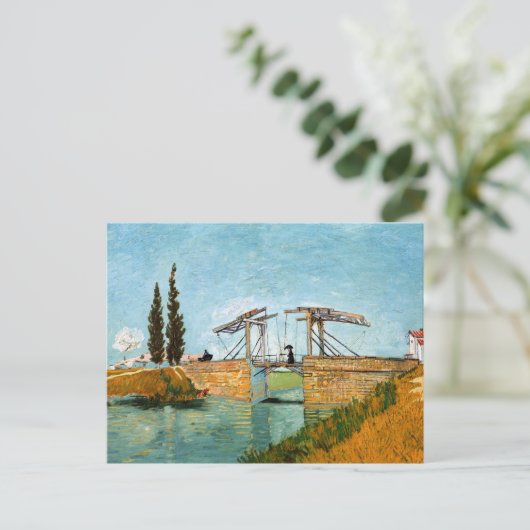 Vincent van Gogh - Langlois Bridge bei Arles #3 Postkarte (Stehend Vorderseite)