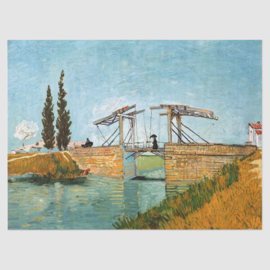 Vincent van Gogh - Langlois Bridge bei Arles #3 Seidenpapier (Vorderseite)