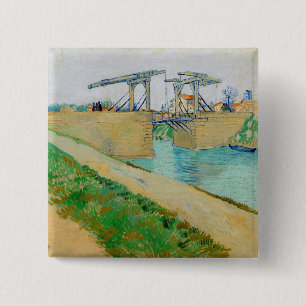 Vincent van Gogh - Langlois-Brücke in Arles #2 Button