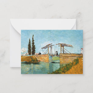 Vincent van Gogh - Langlois-Brücke in Arles #3 Mitteilungskarte
