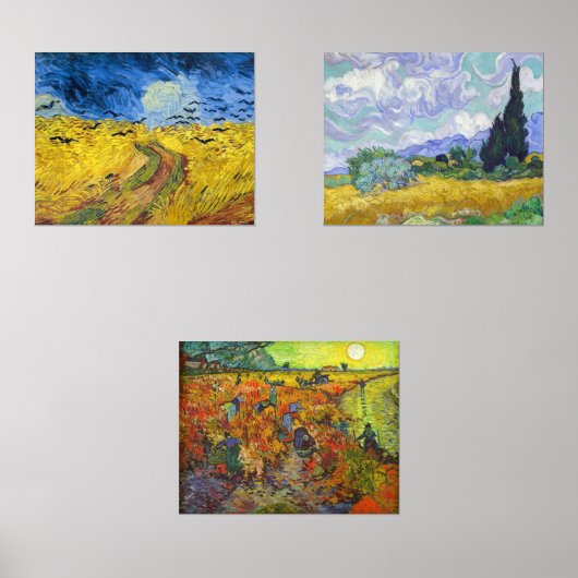 Vincent Van Gogh - Lanscapes Selection Bilderwand Sets (Vorderseite)