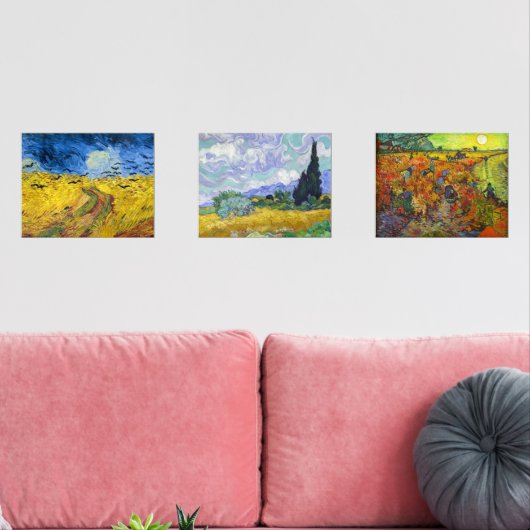 Vincent Van Gogh - Lanscapes Selection Bilderwand Sets (Wohnzimmer)