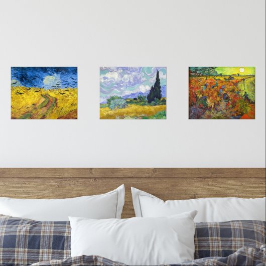 Vincent Van Gogh - Lanscapes Selection Bilderwand Sets (Schlafzimmer)