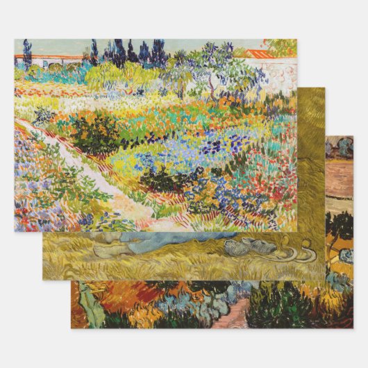 Vincent Van Gogh - Lanscapes Selection Geschenkpapier Set (Set)