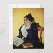 Vincent van Gogh | L'Arlesienne 1888 Postkarte (Vorne/Hinten)