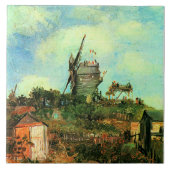 Vincent van Gogh, Le Moulin de la Galette 3, Fliese (Vorderseite)