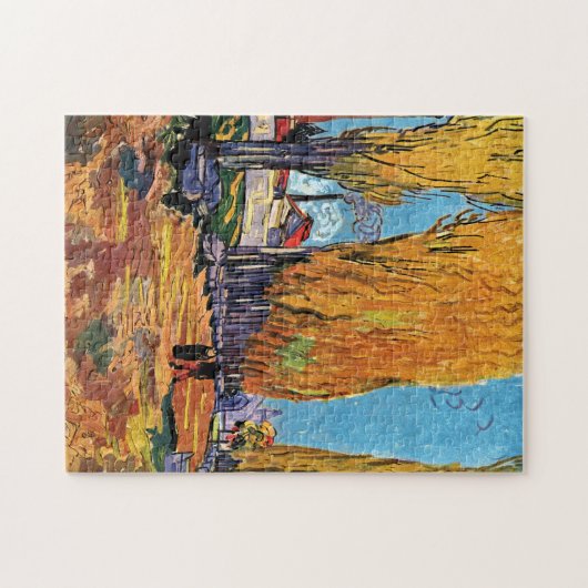 Vincent Van Gogh - Les Alyscamps Herbstlandschaft Puzzle (Horizontal)