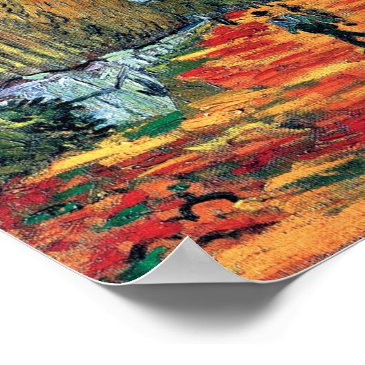 Vincent Van Gogh - Les Alyscamps Poster (Ecke)