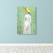 Vincent van Gogh | Mädchen in Weiß, 1890 Leinwanddruck (Insitu (Holzboden))