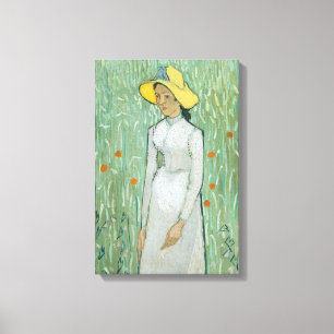 Vincent van Gogh   Mädchen in Weiß, 1890 Leinwanddruck